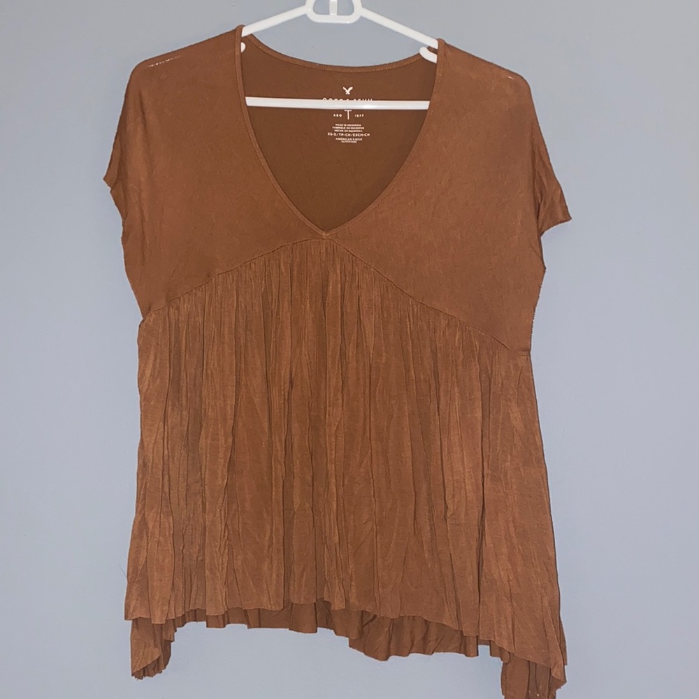 Burnt orange blouse